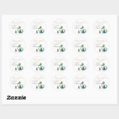 Klassiek sprookje voor kinderen Dragon en Ridder Ronde Sticker (Vel)