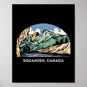 Klassiek Squamish, Canada Klimmen Boulderen  Poster