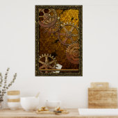 Klassiek Steampunk-Poster Poster (Keuken)