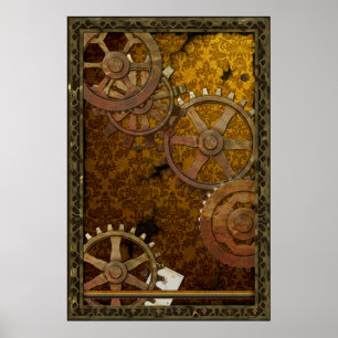 Klassiek Steampunk-Poster Poster