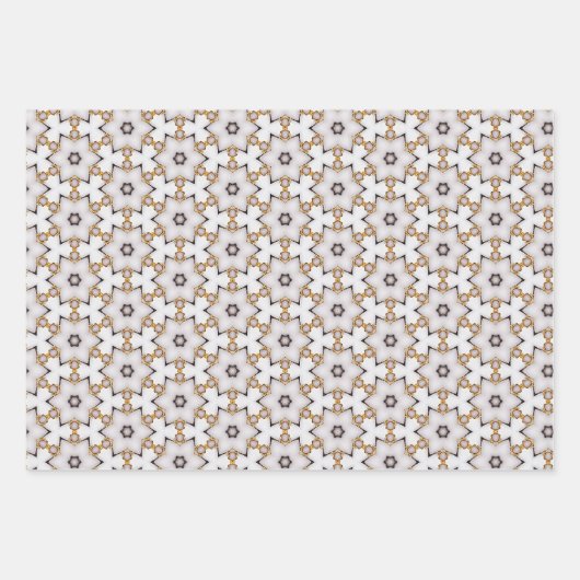 Klassiek Stijlvol Nautical Navy Goud en Wit Inpakpapier Vel (Voorkant)