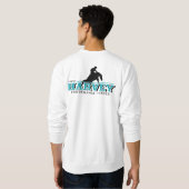 Klassiek sweatshirt met zwarte logo (Achterkant volledig)