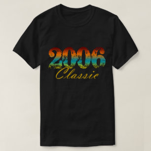 Klassiek T-shirt 2006 geboren in 2006 Birthday Gif