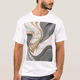 Klassiek T-shirt in stijlvolle abstracte vormgevin