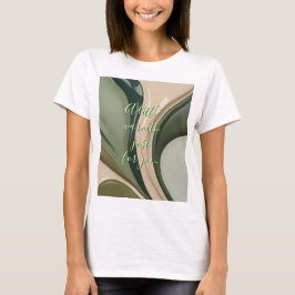 Klassiek T-shirt in stijlvolle abstracte vormgevin