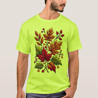 Klassiek T-shirt met bloemenborduurwerk