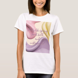 Klassiek T-shirt met stijlvol abstract grafisch on