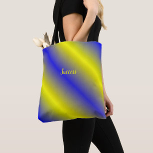 Klassiek Tas met blauwe, gele strepen
