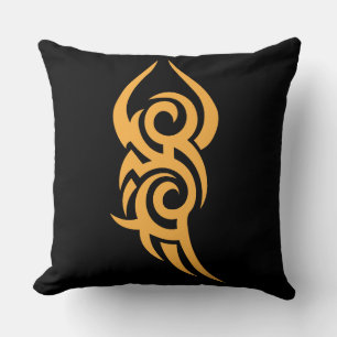 Klassiek tattoo-geïnspireerd lijngerelateerd ontwe kussen