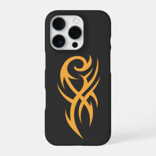 Klassiek tattoo-geïnspireerd lijnkunstontwerp iPhone 16 pro hoesje