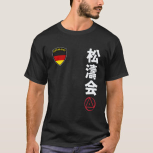 Klassiek team karate Shotokai Duitse vlag Japans  T-shirt