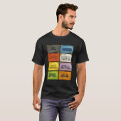 Klassiek Ticket-naar-Ride-treinen T-shirt (Voorkant volledig)