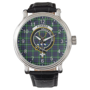 Klassiek Timeless clan forbes Lyon Court Tartan Ba Horloge