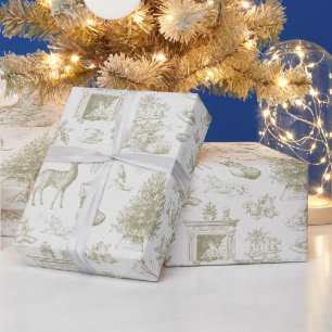 Klassiek toile winter naadloos patroon voor de fee cadeaupapier