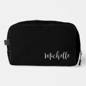 Klassiek Traditioneel Elegant Script Chic Simple Toilettasje (Voorkant)