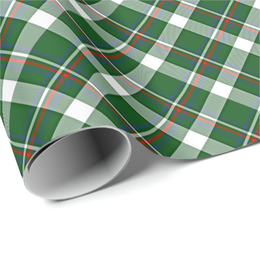 Klassiek traditioneel rood groen wit gingham cadeaupapier (Rol Hoek)