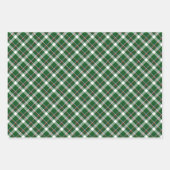 Klassiek traditioneel rood groen wit gingham inpakpapier vel (Voorkant)