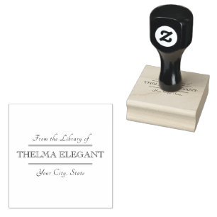 Klassiek uit de bibliotheek van Rubber Stamp Rubberstempel
