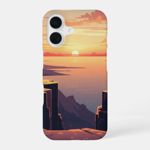 Klassiek uitzicht op maritieme kliffen iPhone 16 hoesje