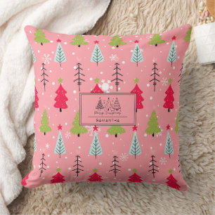 Klassiek vakantiepatroon-kerstboom (5) kussen