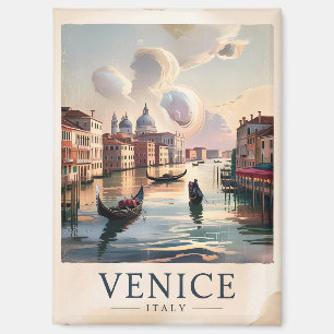 Klassiek Venezia Italië Gondel Kanaal Aquarel Kuns Magneet