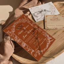 Klassiek Verbrand Oranje Bloem Boho Terracotta Bru