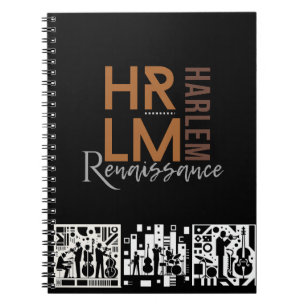 Klassiek verfijnd Harlem Renaissance Spelen Notitieboek