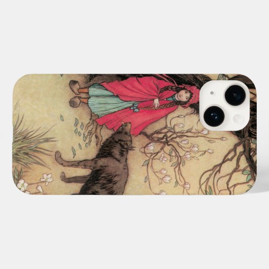Klassiek verhaal van Roodkapje door Warwick Goble Case-Mate iPhone Case (Achterkant (horizontaal))