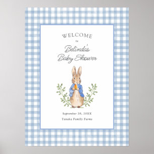 Klassiek Verhaalboek Konijn Baby Shower Welkom Poster