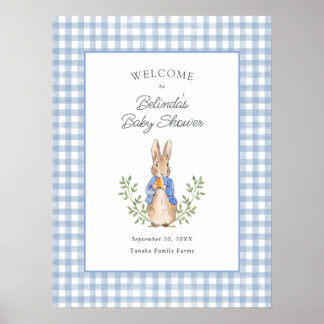 Klassiek Verhaalboek Konijn Baby Shower Welkom Poster