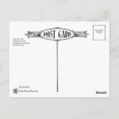 Klassiek Victoriaans Briefkaart Terug -  (Achterkant)