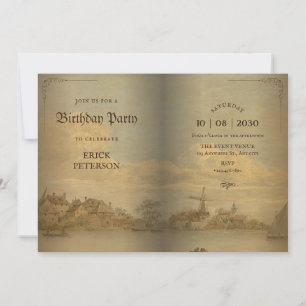 Klassiek vintage boek kaart