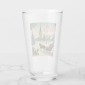 Klassiek/vintage kerstscène glas (Achterkant)