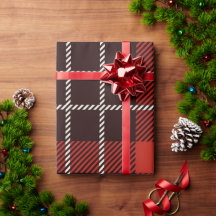 Klassiek Vintage Rood Buffalo Plaid Kerstmis