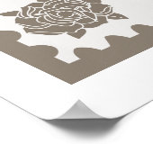 klassiek vintage trouwwelkomstbord poster (Hoek)