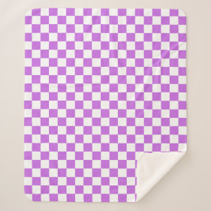 Klassiek visueel magenta schaakbord  sherpa deken