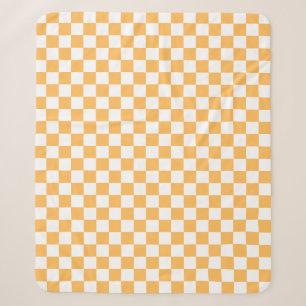 Klassiek visueel perzik schaakbord sherpa deken