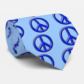 Klassiek vredesbord, blauw stropdas (Opgerold)