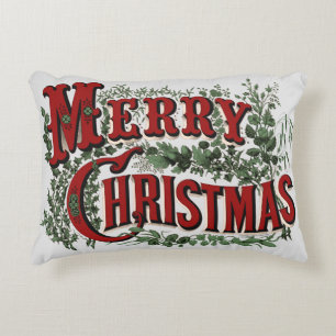Klassiek vrolijk kerstdecoratief accentkussen accent kussen