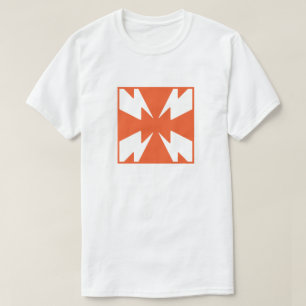 Klassiek Vuur Letter X Monogram T-shirt