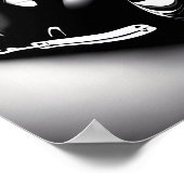 Klassiek warm station / B&w / Poster (Hoek)