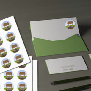 Klassiek Wensend Goed Eenvoudig Grafisch Ronde Sticker