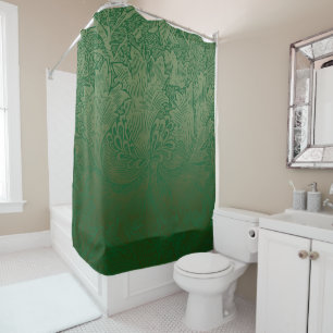 Klassiek William Morris Floral Shower Curtain Douchegordijn