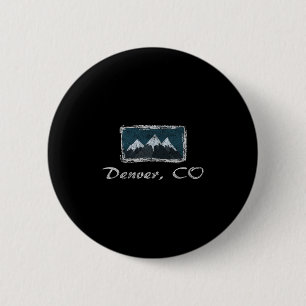 Klassiek winters ski-plezier in Denver Colorado Ronde Button 5,7 Cm