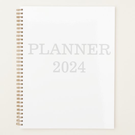 Klassiek Wit 2024 Planner (Voorkant)