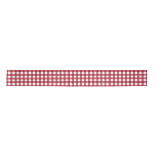Klassiek wit en rood gingham lint (Voorkant)