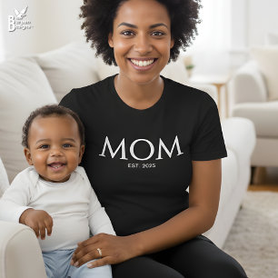 Klassiek Witte Caps Moeder Gevestigde T-Shirt