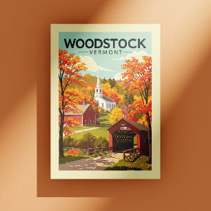 Klassiek Woodstock Vermont Briefkaart