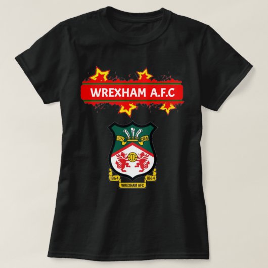 Klassiek WREXHAM AFC T-shirt (Design voorkant)