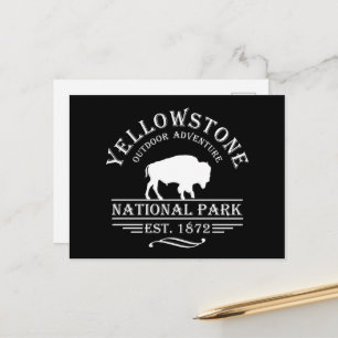 Klassiek Yellowstone National Park Feestdagenkaart